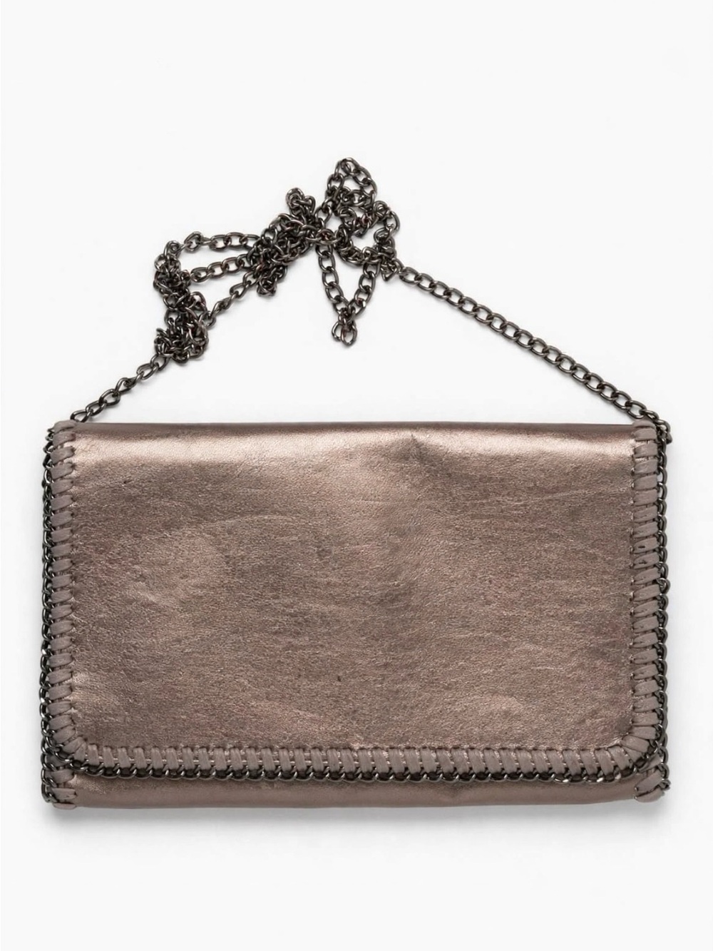 Phase 3 Metallic Taupe Chain-Trim Clutch